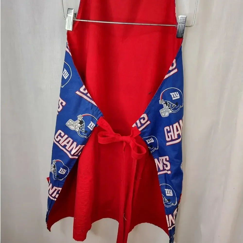 Custom NY Giants Apron with Pockets Unisex